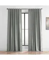 Half Price Drapes Silver Vintage Textured Faux Dupioni Silk Curtain In Silver