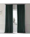 Half Price Drapes Varsity Blue Signature Plush Velvet Hotel Blackout Curtain In Green