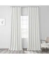 Half Price Drapes Starlight Off White Thermal Cross Linen Weave Blackout Curtain In White