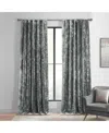 Half Price Drapes Stone Grey Lush Crush Velvet Room Darkening Curtain