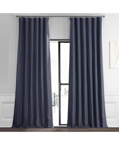 Half Price Drapes Textured Bellino Room Darkening Curtain In Blue