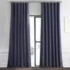 Half Price Drapes Textured Bellino Room Darkening Curtain In Blue