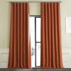 Half Price Drapes Textured Bellino Room Darkening Curtain In Orange