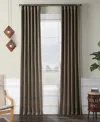 Half Price Drapes Textured Faux Linen Room Darkening Curtain