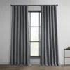 Half Price Drapes Textured Faux Linen Room Darkening Curtain