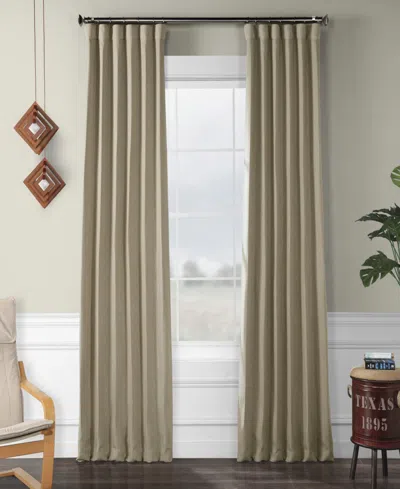 Half Price Drapes Textured Faux Linen Room Darkening Curtain