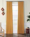 Half Price Drapes Textured Faux Linen Room Darkening Curtain In Multi