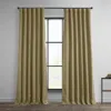 Half Price Drapes Textured Faux Linen Room Darkening Curtain In Multi
