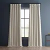 Half Price Drapes Textured Faux Linen Room Darkening Curtain In Neutral