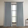 Half Price Drapes Tuscany Green Textured Faux Linen Room Darkening Curtain