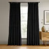 Half Price Drapes Warm Black Signature Velvet Blackout Curtain