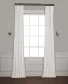 Half Price Drapes Whisper White Solid Cotton Hotel Blackout Curtain In White