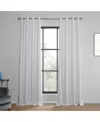Half Price Drapes Off White Grommet Performance Linen Hotel Blackout Curtain In White