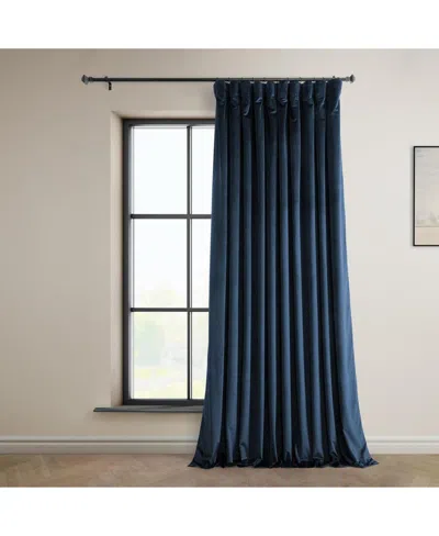 Half Price Drapes Wild Rose Extra Wide Heritage Plush Velvet Room Darkening Curtain