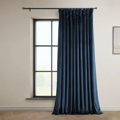 Half Price Drapes Wild Rose Extra Wide Heritage Plush Velvet Room Darkening Curtain