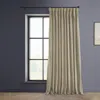 Half Price Drapes Wild Rose Extra Wide Heritage Plush Velvet Room Darkening Curtain