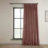 Half Price Drapes Wild Rose Extra Wide Heritage Plush Velvet Room Darkening Curtain