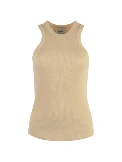 Halfboy Americana Ribbed Tank Top In Neutral