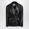 Halfboy Black Belted Leather Jacket