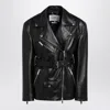 Halfboy Black Belted Leather Jacket