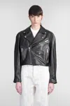 Halfboy Biker Jacket In Black Leather