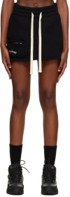 Halfboy Black Pocket Miniskirt In Black (01)