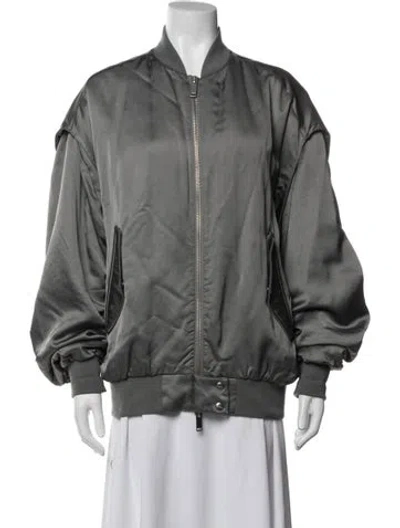 Pre-owned Halfboy Bomber Jacket In Grey