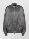 Halfboy Bomber Jacket With Zip And Flap Pockets In Gray