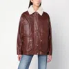 Halfboy Structured Parka With Adjustable Drawstring Waist And Multi-pocket Design In Brown
