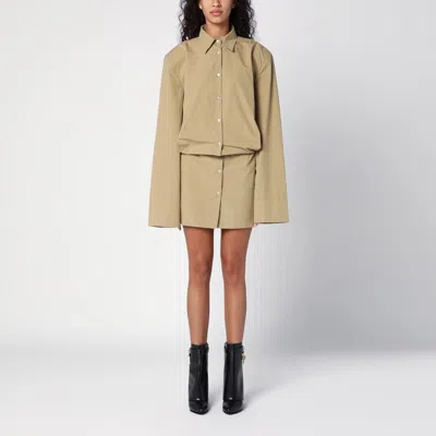 Halfboy Camel-coloured Cotton Shirt Dress