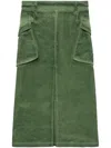 Halfboy Midirock Mit Aufgesetzten Taschen In Grün