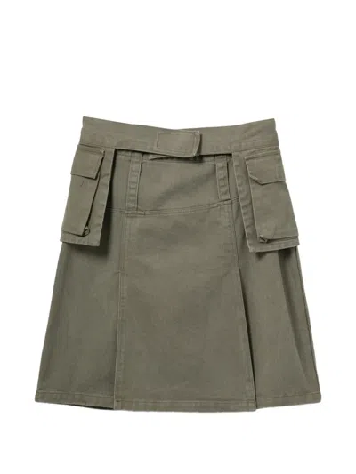 Halfboy Cargo Skirt In Green
