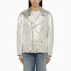 Halfboy Silver Jacket In Metal