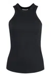 Halfboy Cotton Tank Top In Black