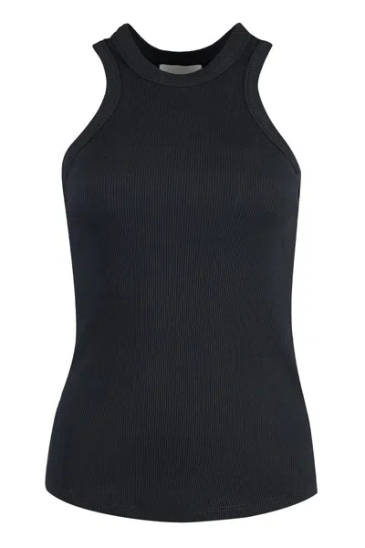 Halfboy Cotton Tank Top In Black