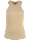 Halfboy Cotton Tank Top In Nude