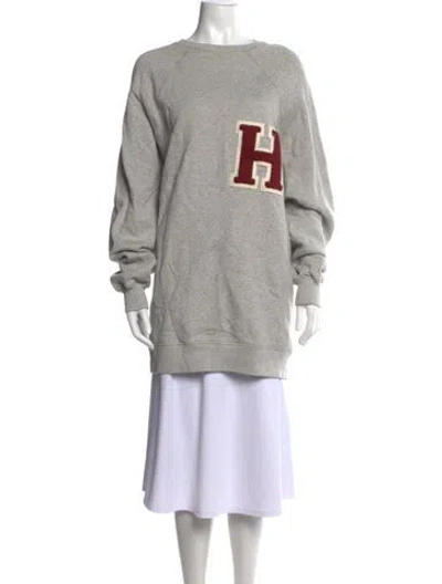 Pre-owned Halfboy Crew Neck Long Sleeve Sweatshirt In Grey