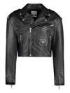 Halfboy Cropped Biker Leather Jacket