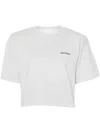 Halfboy Distressed Cotton T-shirt In Blue