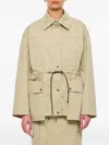 Halfboy Biege Parka With Drawstring Waist
