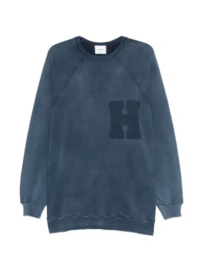 Halfboy Faded-effect Sweatshirt In Blue