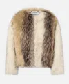 Halfboy Faux-fur Bomber In Multi