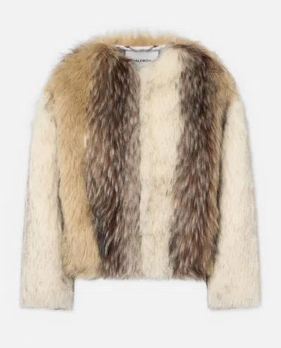 Halfboy Faux-fur Bomber In Multi