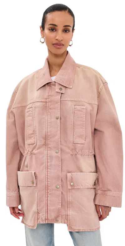 Halfboy Field Jacket Peach Whip In Pink