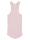 Halfboy Fine-ribbed Tank Top In Pink
