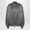 Halfboy Bomber Jacket With Zip And Flap Pockets In Gray