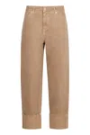 Halfboy Relaxed Fit Denim Trousers In Beige