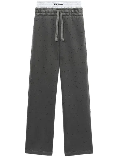 Halfboy Weite Jogginghose Im Layering-look In Grau