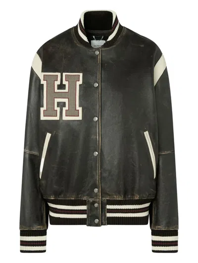 HALFBOY LEATHER BOMBER JACKET