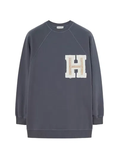 Halfboy Logo-patch Sweatshirt In Gray